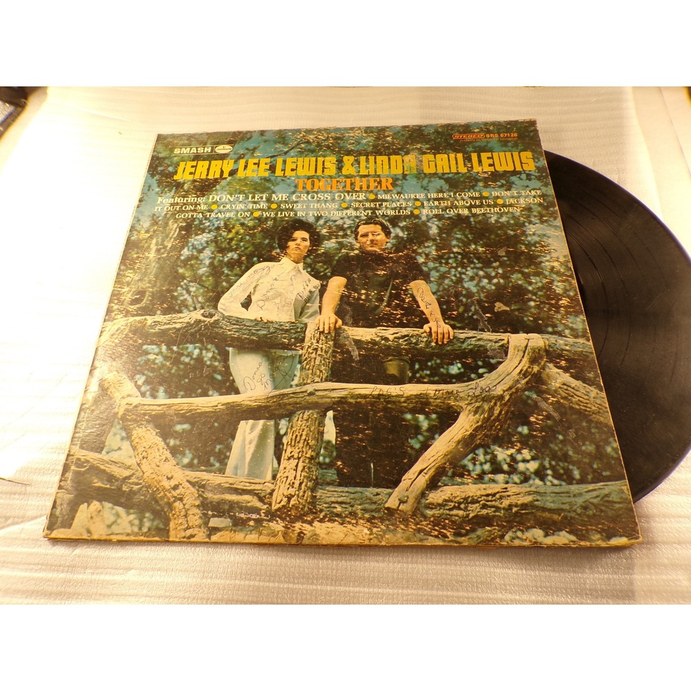 Jerry Lee Lewis & Linda Gail Lewis Together Vinyl LP Smash SRS 67126 1969